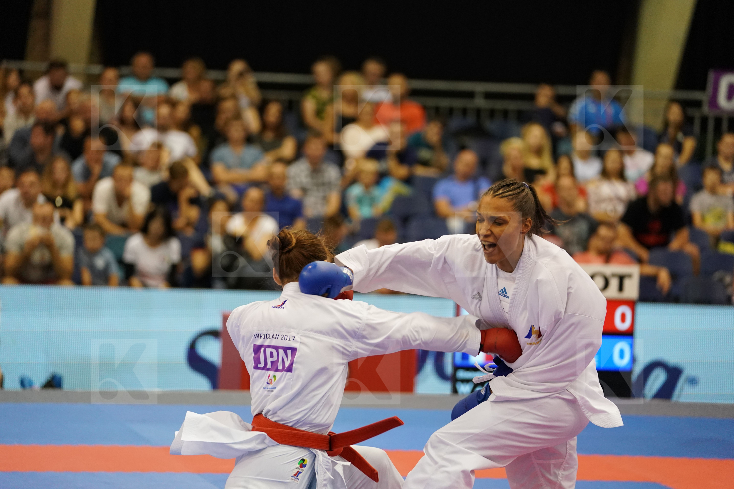 Female Kumite +68kg Florentin Anne Laure France Japan Uekusa Ayumi